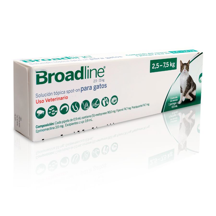 Broadline antiparasitarios 1 pipeta de 0.9 ML